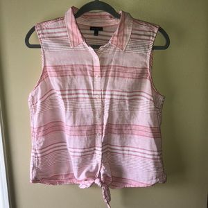 Talbots Sleeveless Button Down